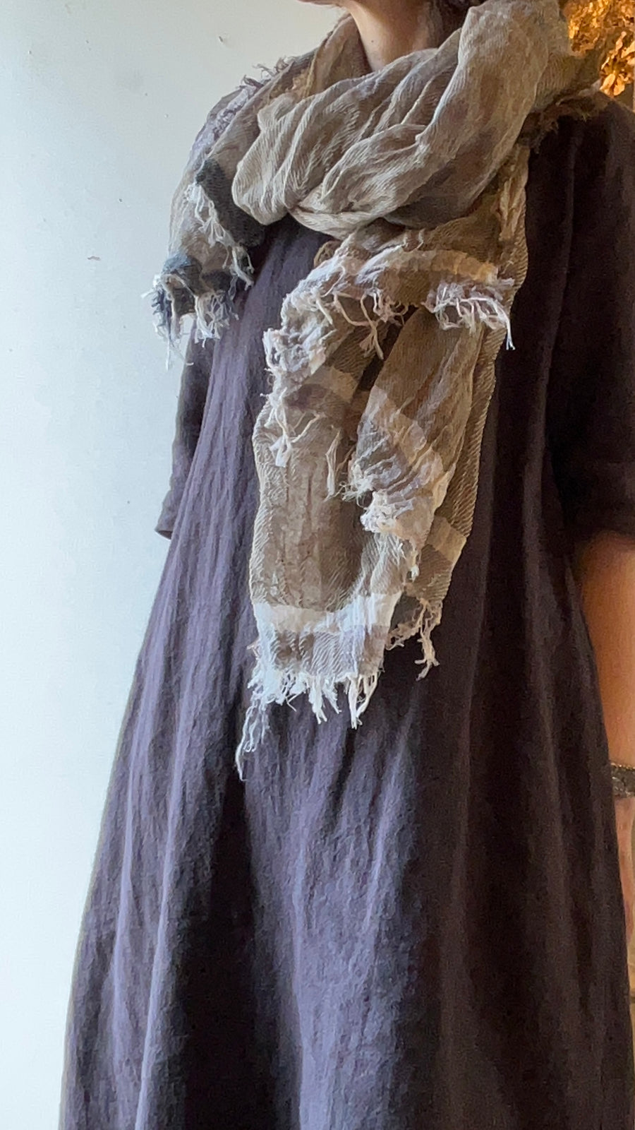 tamaki niime ｜ roots shawl BIG　cotton 094