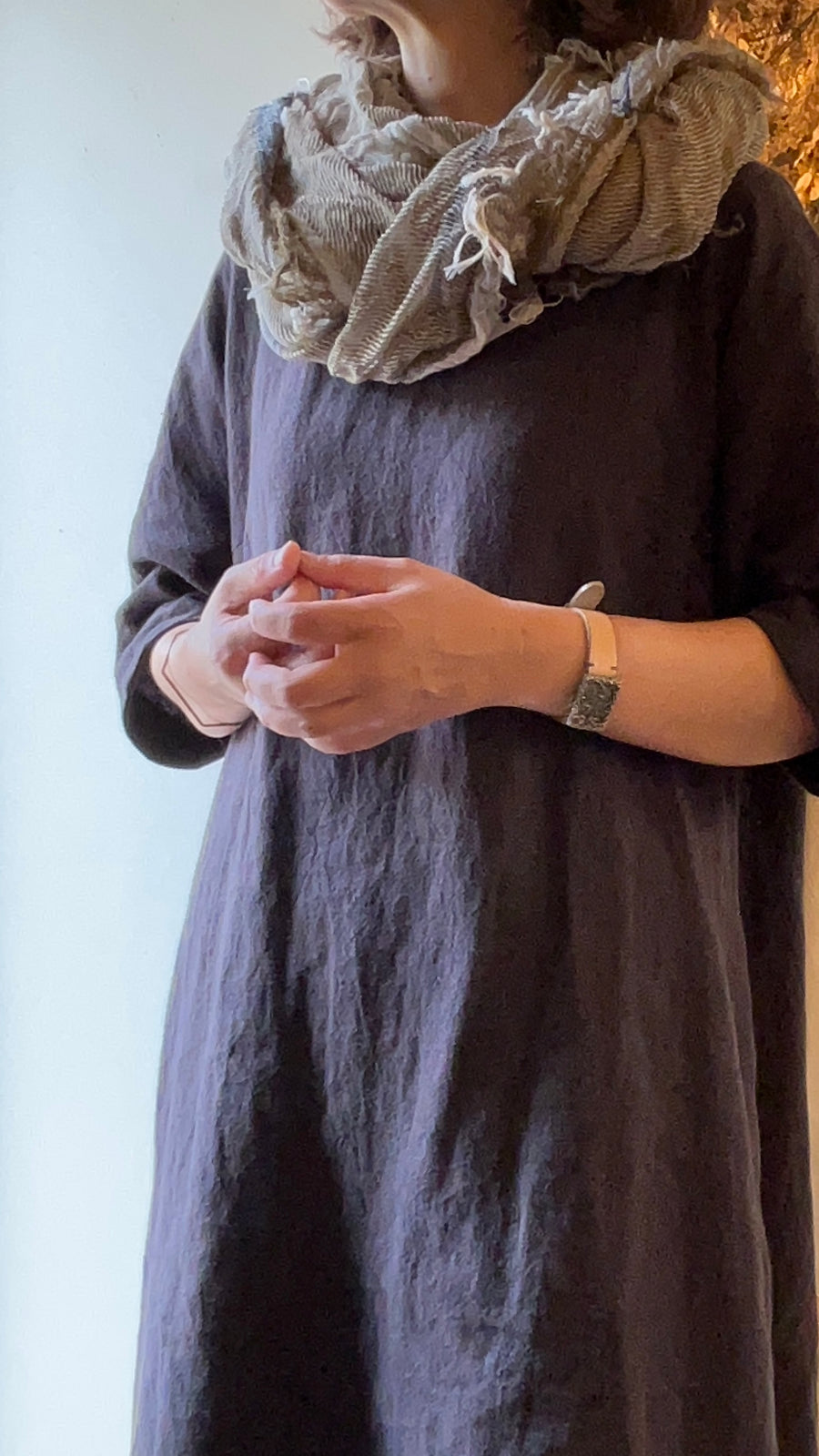 tamaki niime ｜ roots shawl BIG　cotton 094