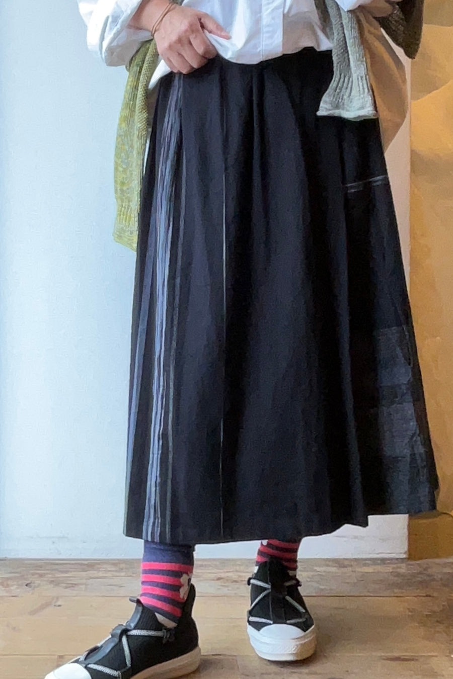 スカート tamaki niime cotton powan skirt SHORT powan skirt short｜tamaki niime 玉木新雌