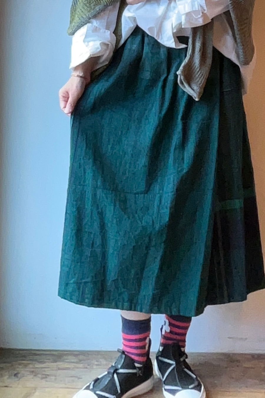 tamaki niime ｜powan skirt SHORT　cotton 003