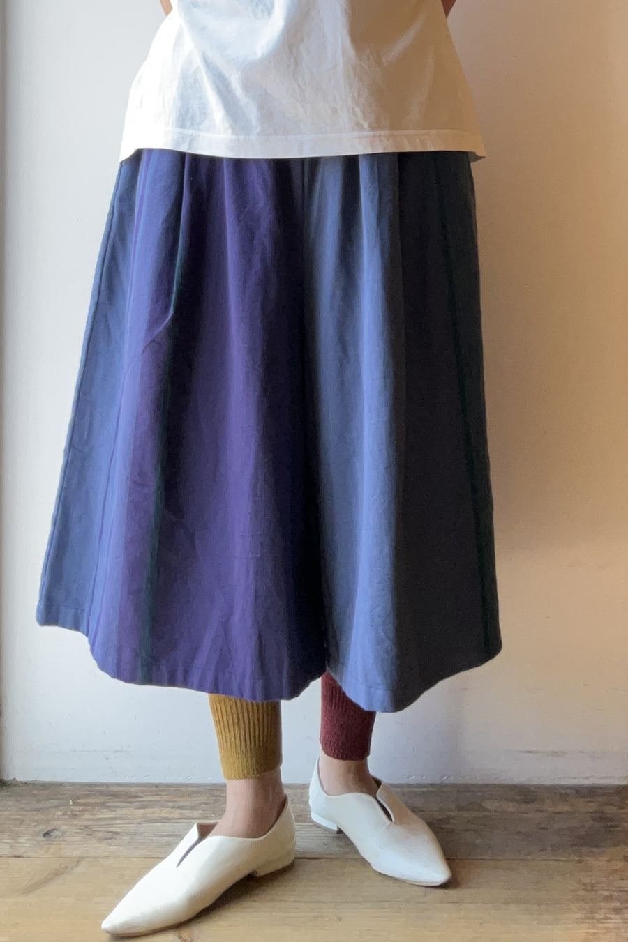 tamaki niime ｜wide pants SHORT pocket　cotton