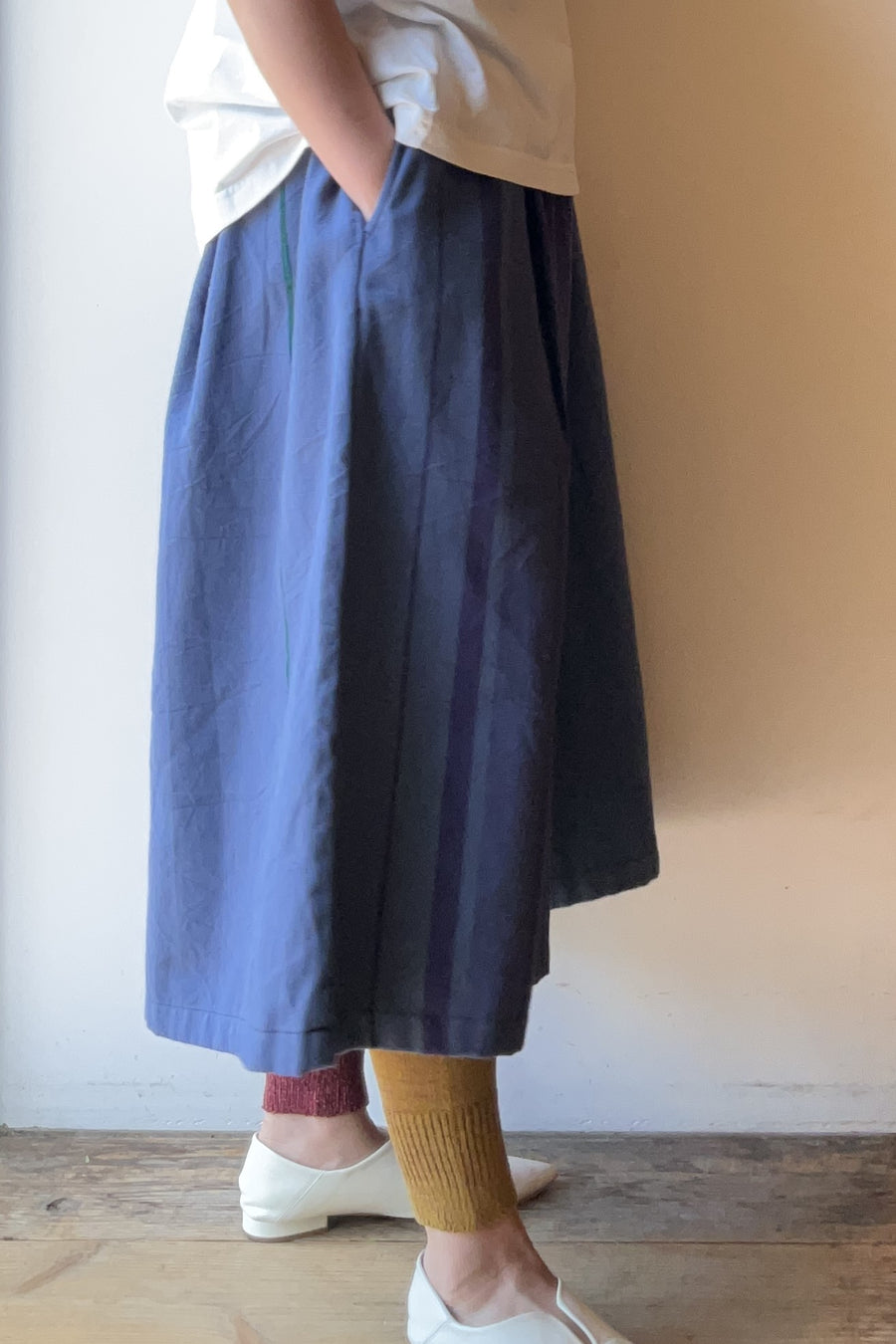 tamaki niime ｜wide pants SHORT pocket　cotton