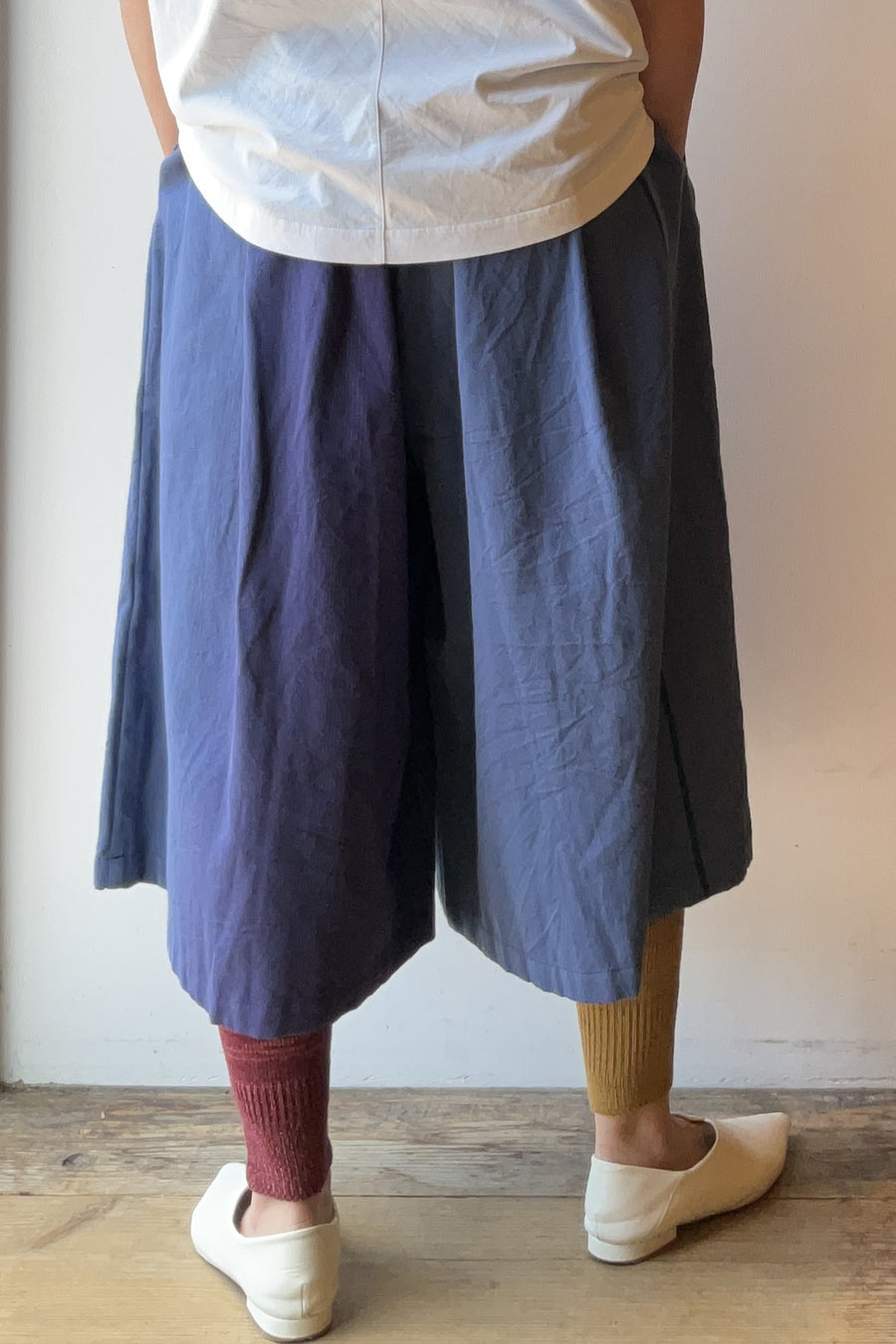 tamaki niime ｜wide pants SHORT pocket　cotton