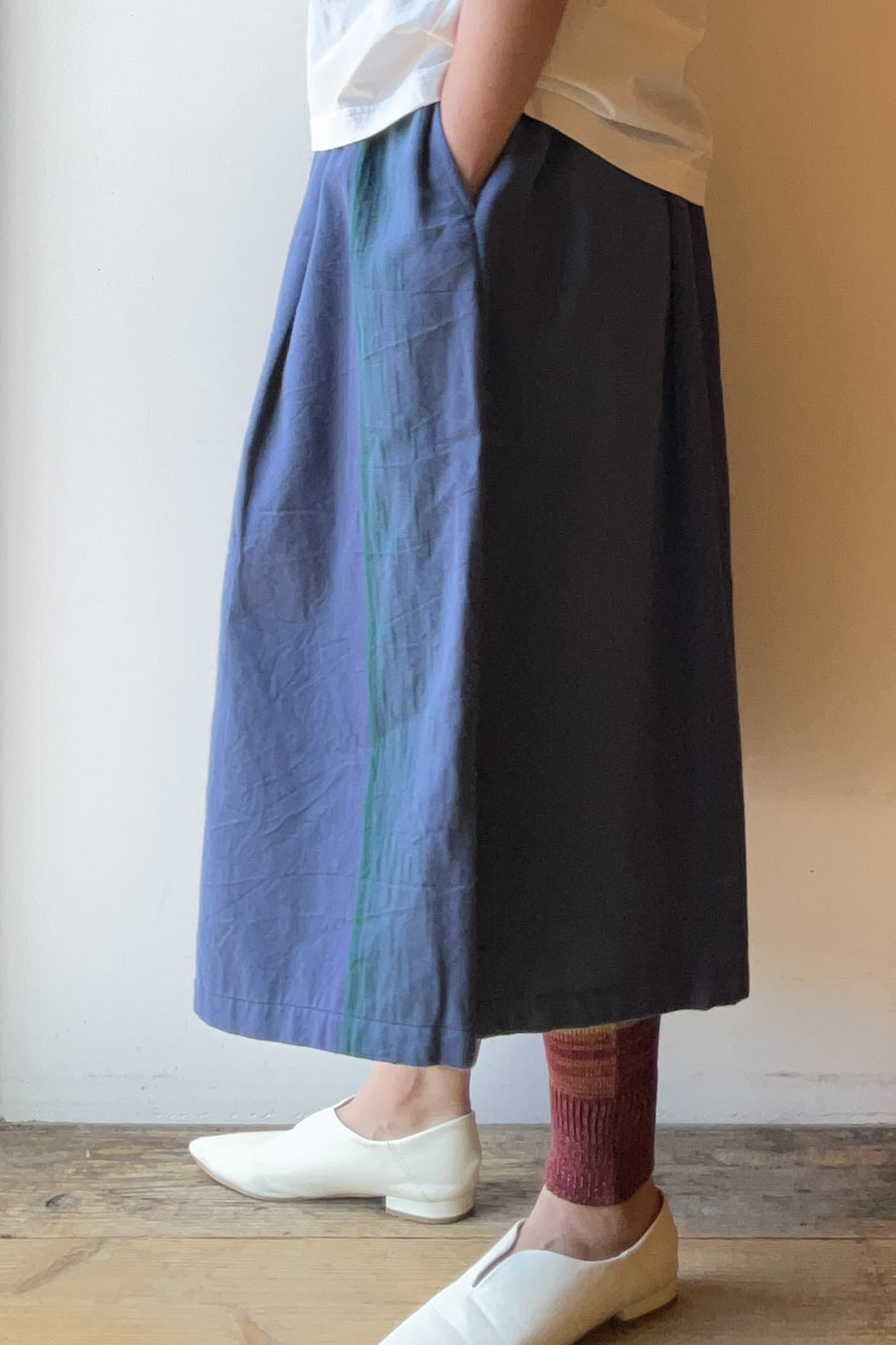 tamaki niime ｜wide pants SHORT pocket　cotton