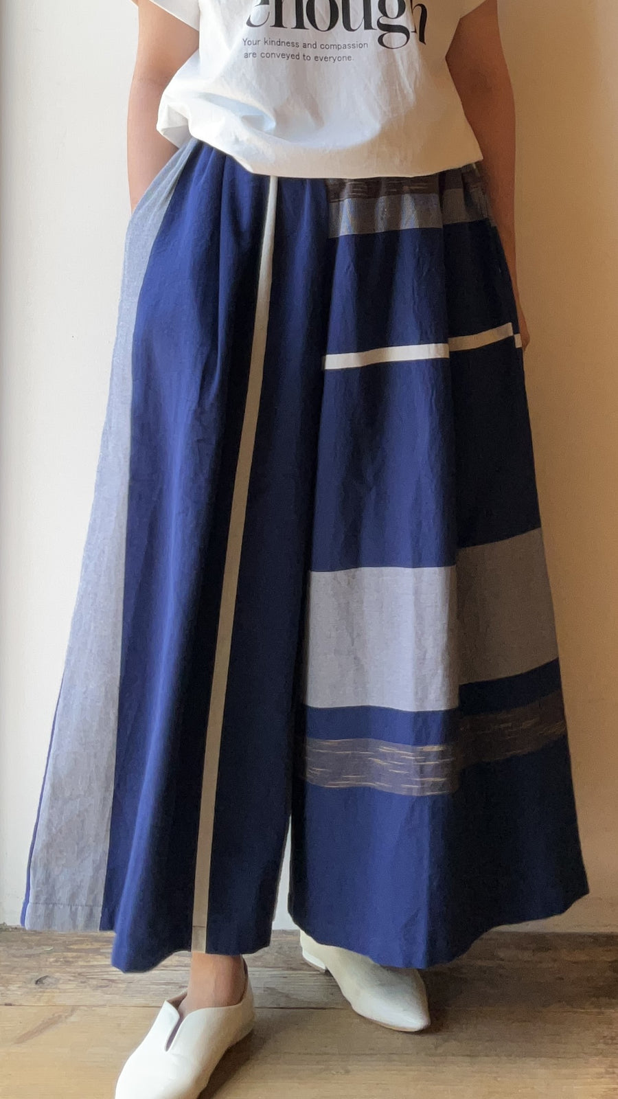 tamaki niime ｜wide pants LONG　pocket　cotton