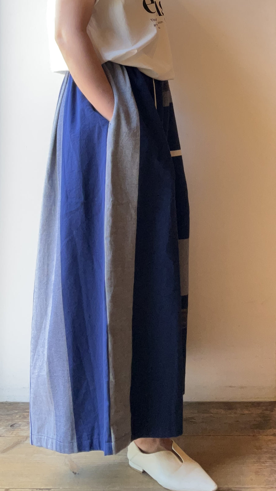 tamaki niime ｜wide pants LONG　pocket　cotton