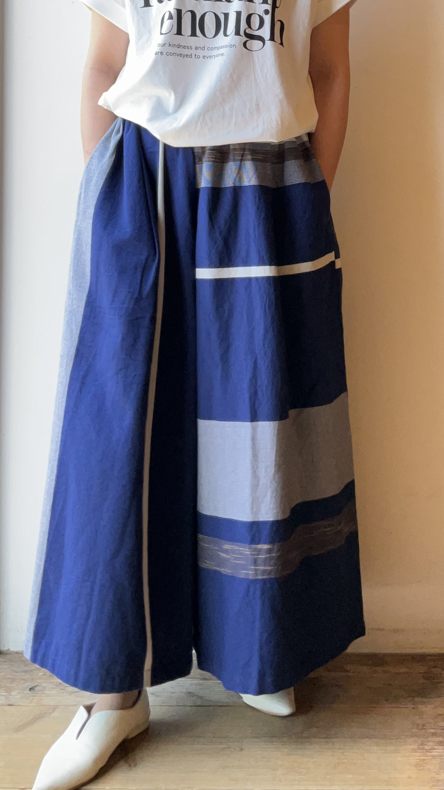 tamaki niime ｜wide pants LONG　pocket　cotton