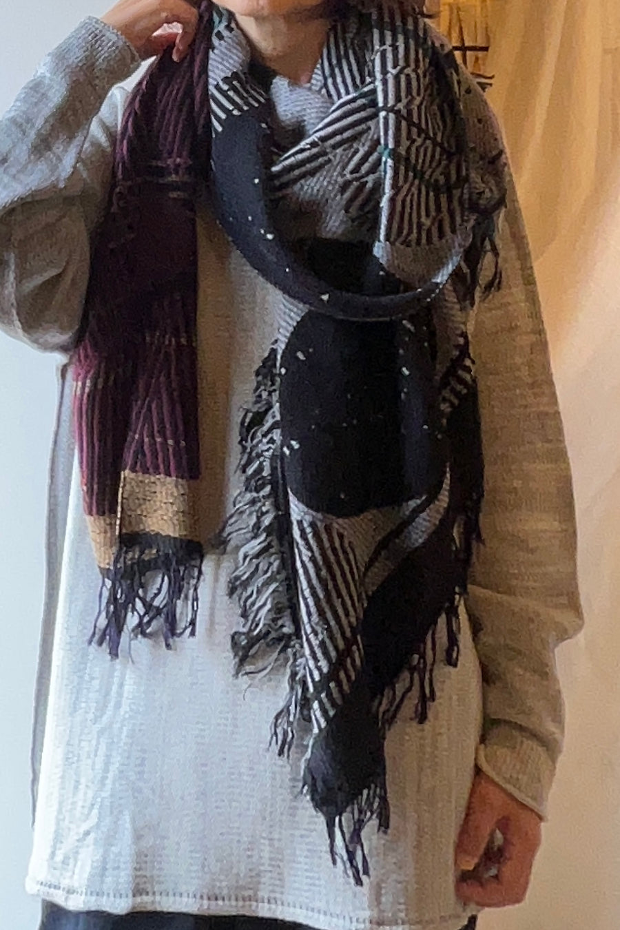tamaki niime ｜ JQ shawl MIDDLE　wool  002