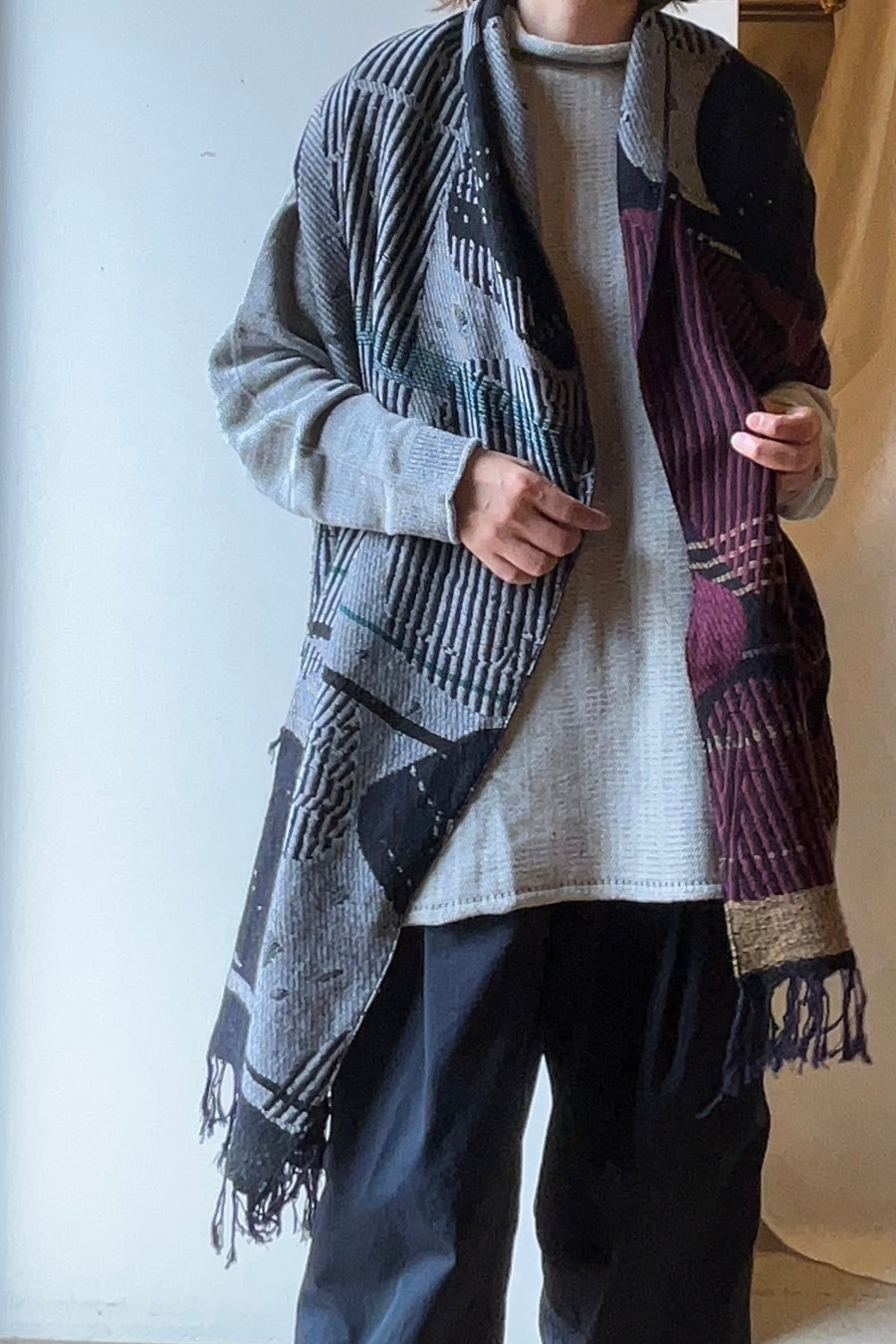tamaki niime ｜ JQ shawl MIDDLE　wool  002