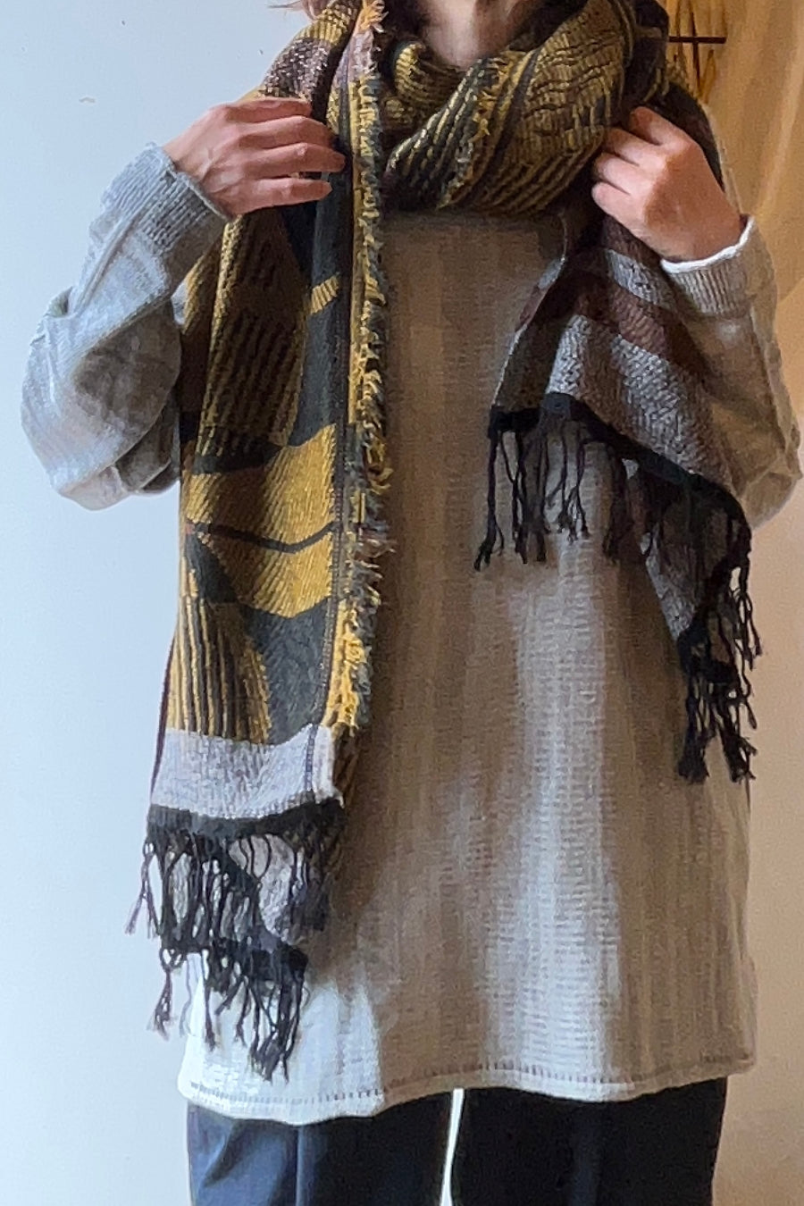 tamaki niime ｜ JQ shawl MIDDLE　wool  003