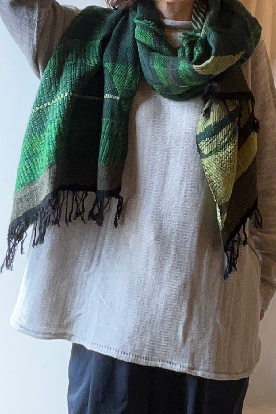 tamaki niime ｜ JQ shawl MIDDLE　wool  004