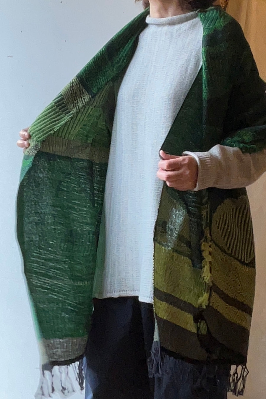 tamaki niime ｜ JQ shawl MIDDLE　wool  004