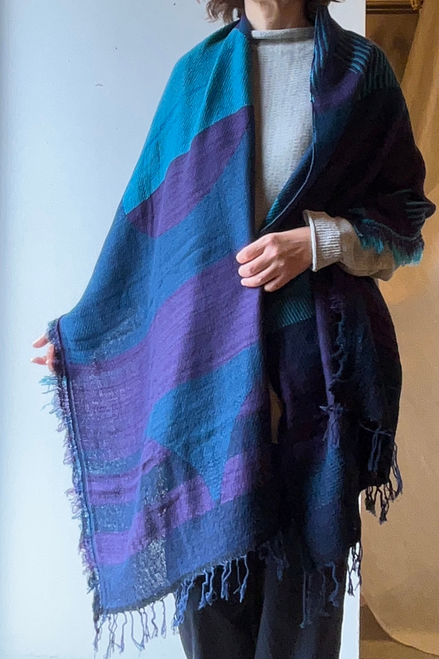 tamaki niime ｜ JQ shawl MIDDLE　wool  005