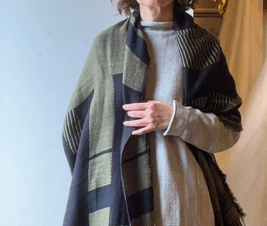 tamaki niime ｜ JQ shawl MIDDLE　wool  006
