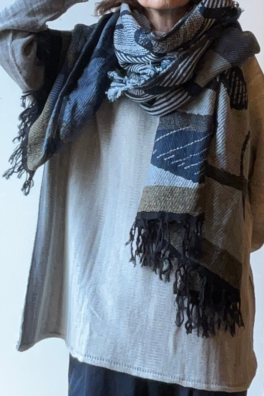 tamaki niime ｜ JQ shawl BIG　wool  001