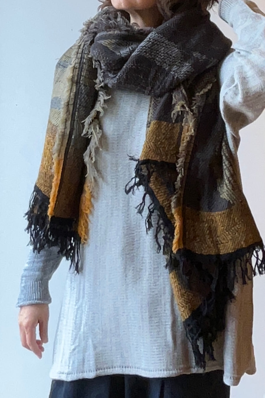 tamaki niime ｜ JQ shawl BIG　wool  002