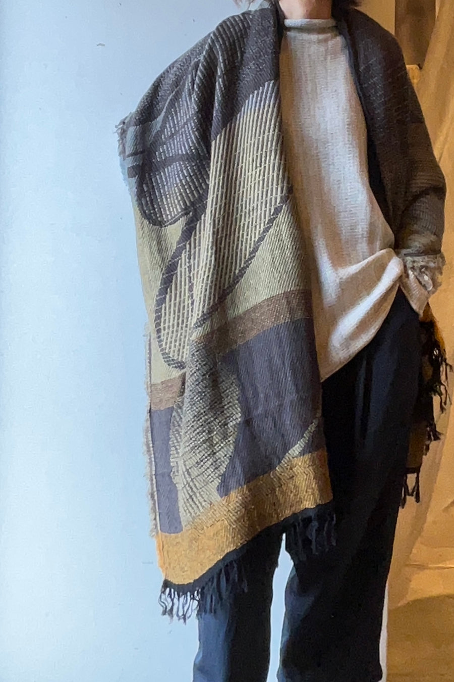 tamaki niime ｜ JQ shawl BIG　wool  002