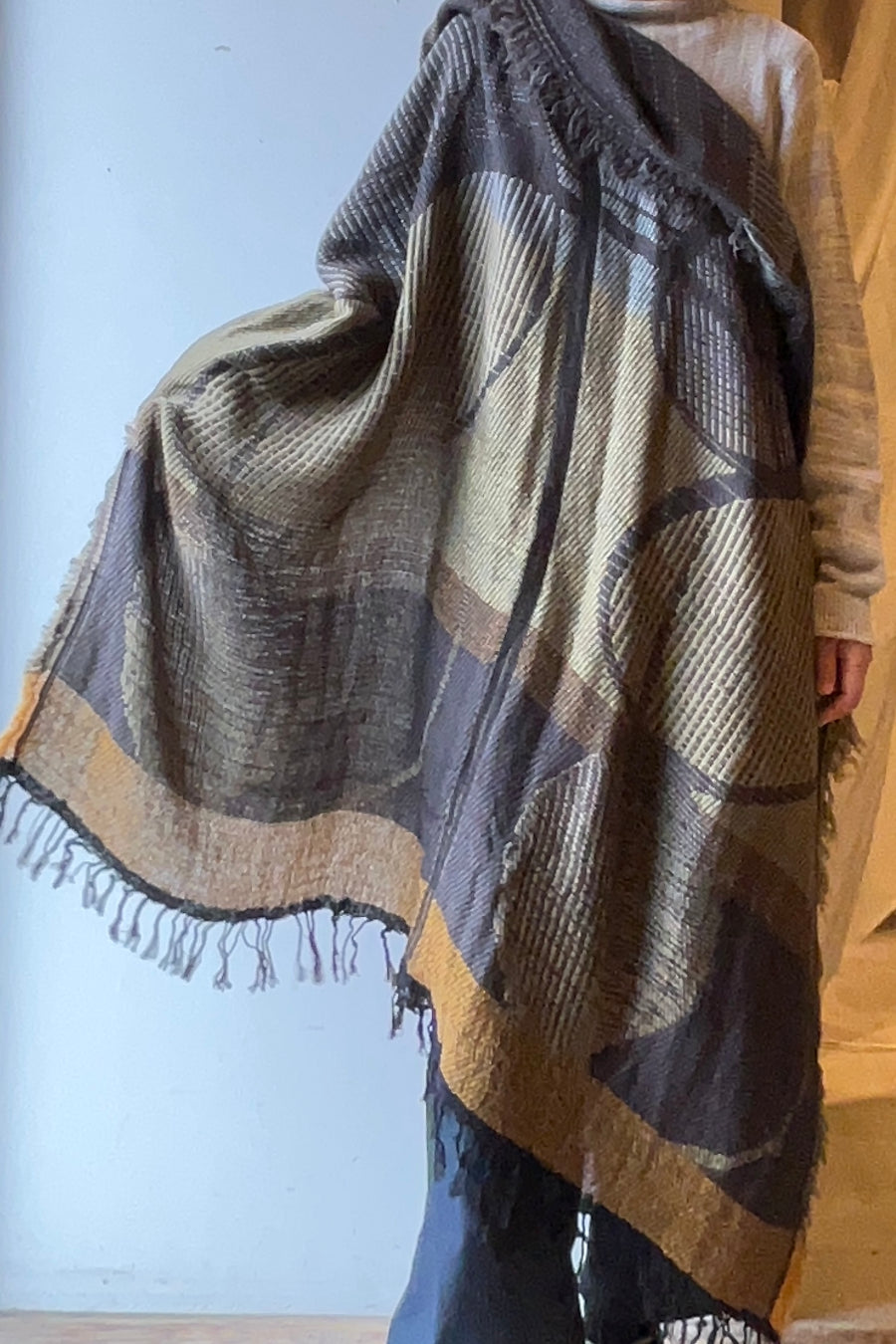 tamaki niime ｜ JQ shawl BIG　wool  002