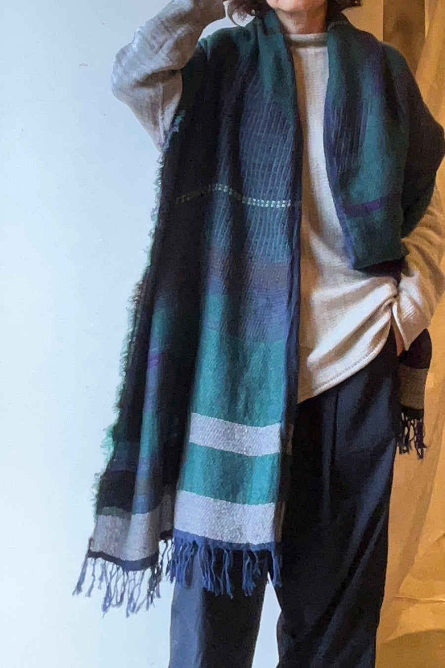 tamaki niime ｜ JQ shawl BIG　wool  003