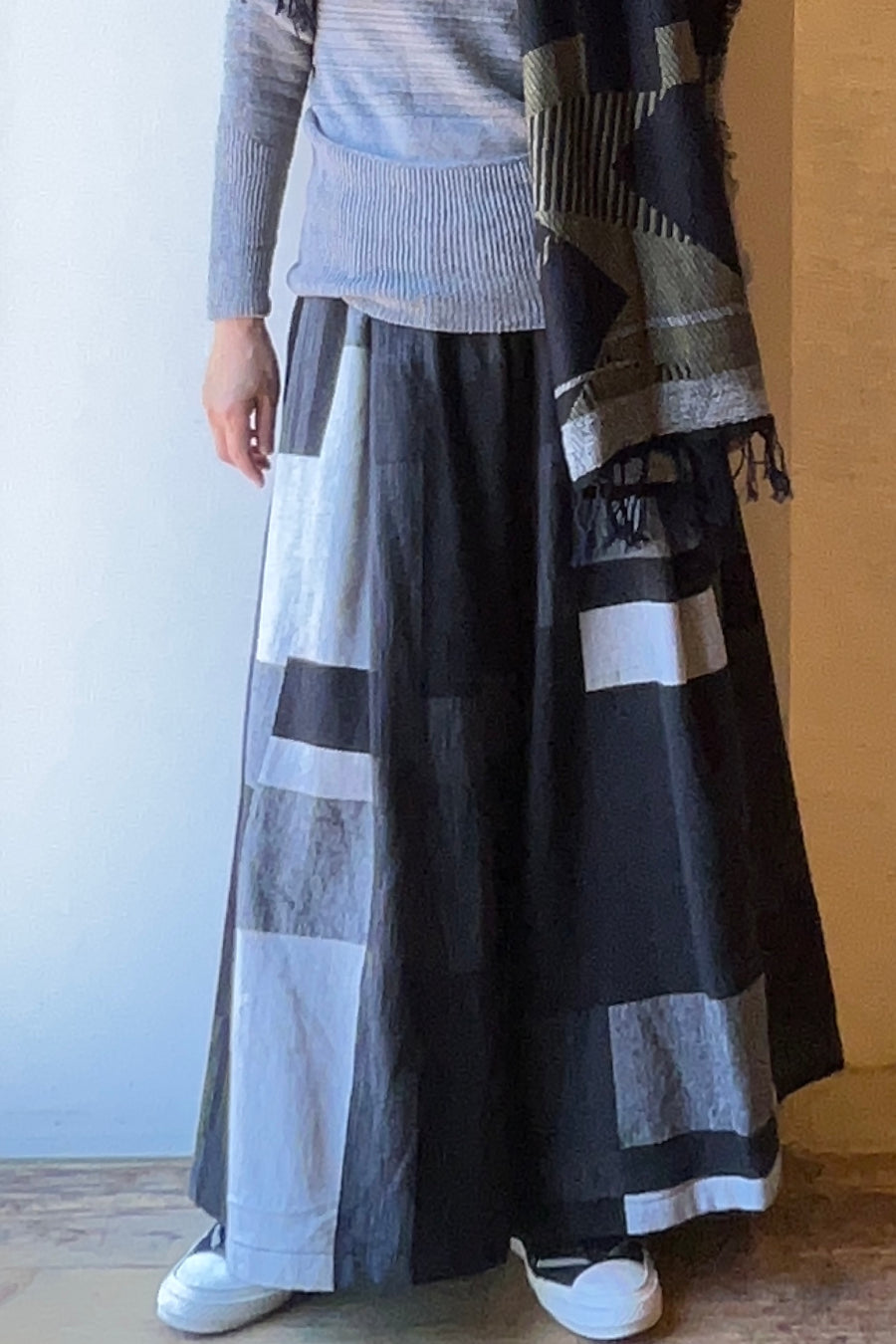tamaki niime ｜ヲリヲリ wide pants LONG　cotton 031
