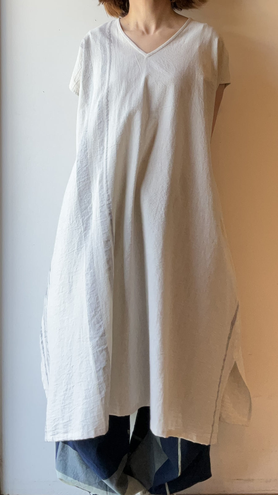 tamaki niime ｜廻　fuwa-T  LONG　濃淡  cotton