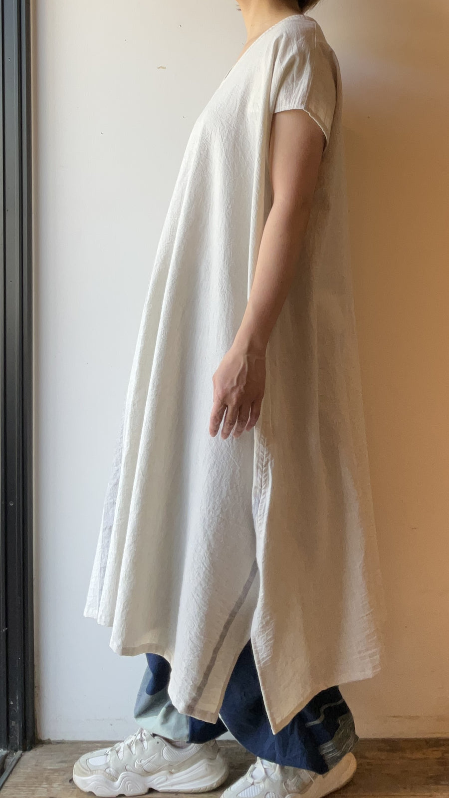 tamaki niime ｜廻　fuwa-T  LONG　濃淡  cotton