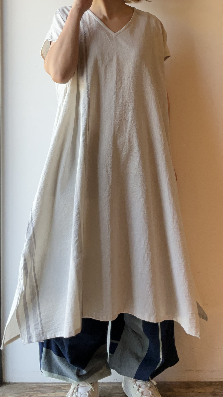 tamaki niime ｜廻　fuwa-T  LONG　濃淡  cotton