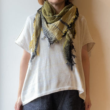 tamaki niime ｜ roots shawl  SQUARE　cotton
