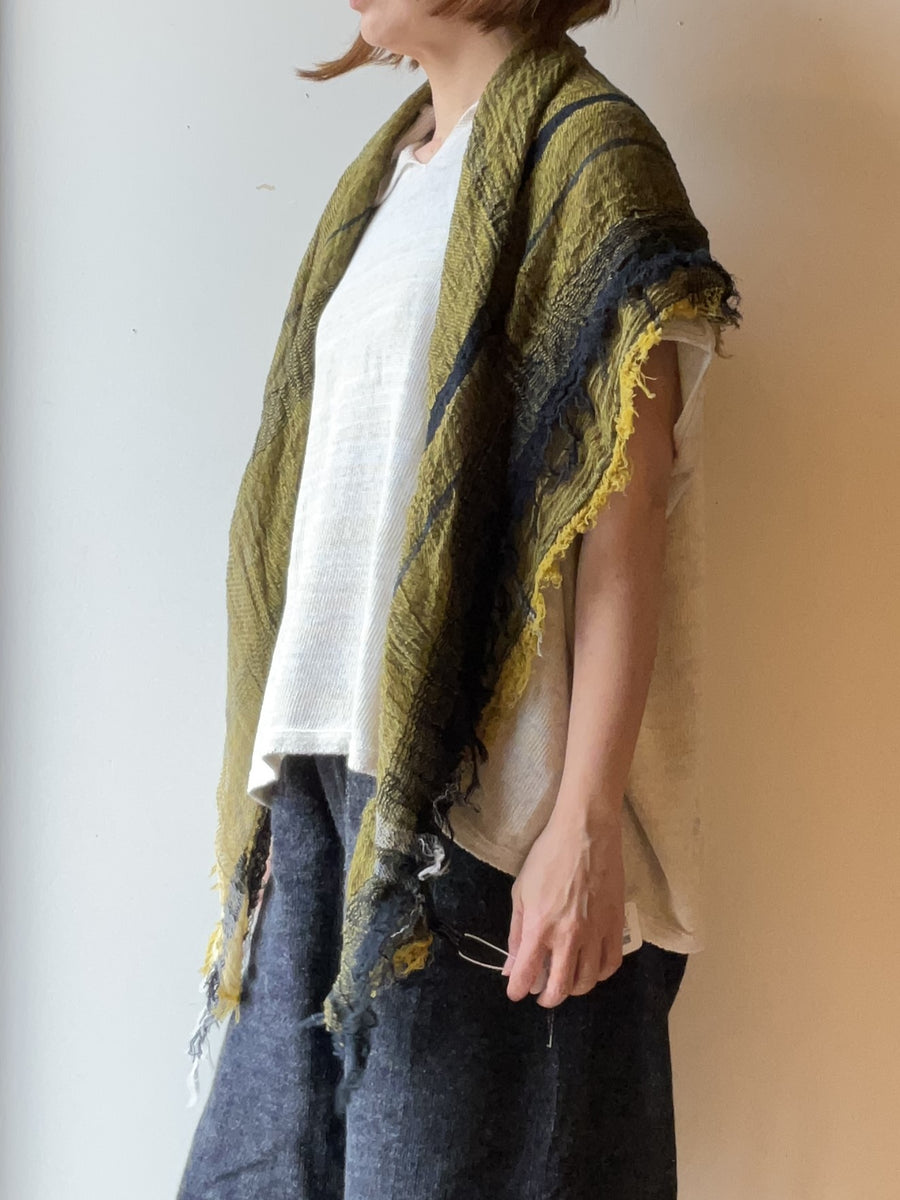 tamaki niime ｜ roots shawl  SQUARE　cotton