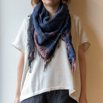 tamaki niime ｜ roots shawl  SQUARE　cotton