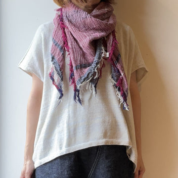 tamaki niime ｜ roots shawl  SQUARE　cotton
