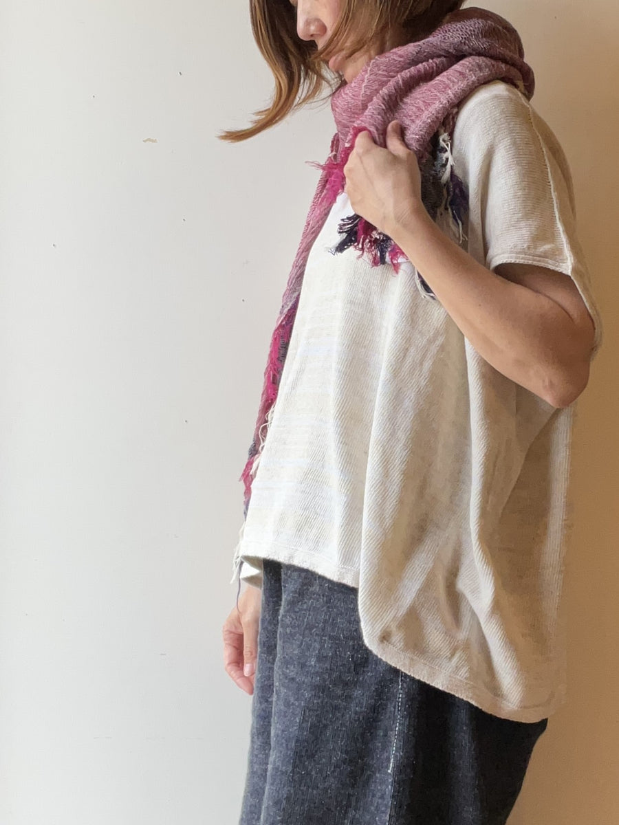 tamaki niime ｜ roots shawl  SQUARE　cotton