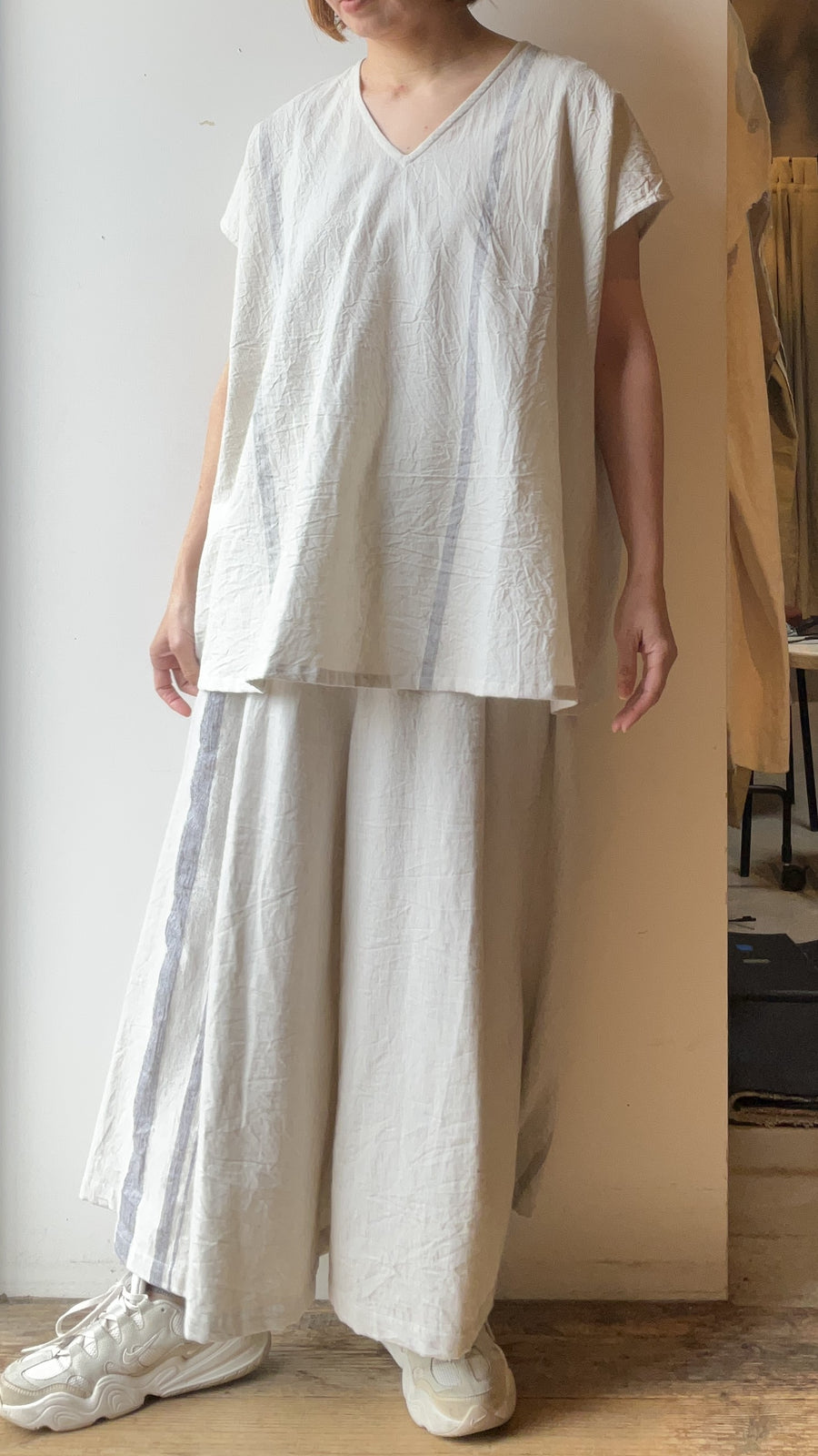 tamaki niime ｜廻　fuwaT  SHORT　濃淡　cotton