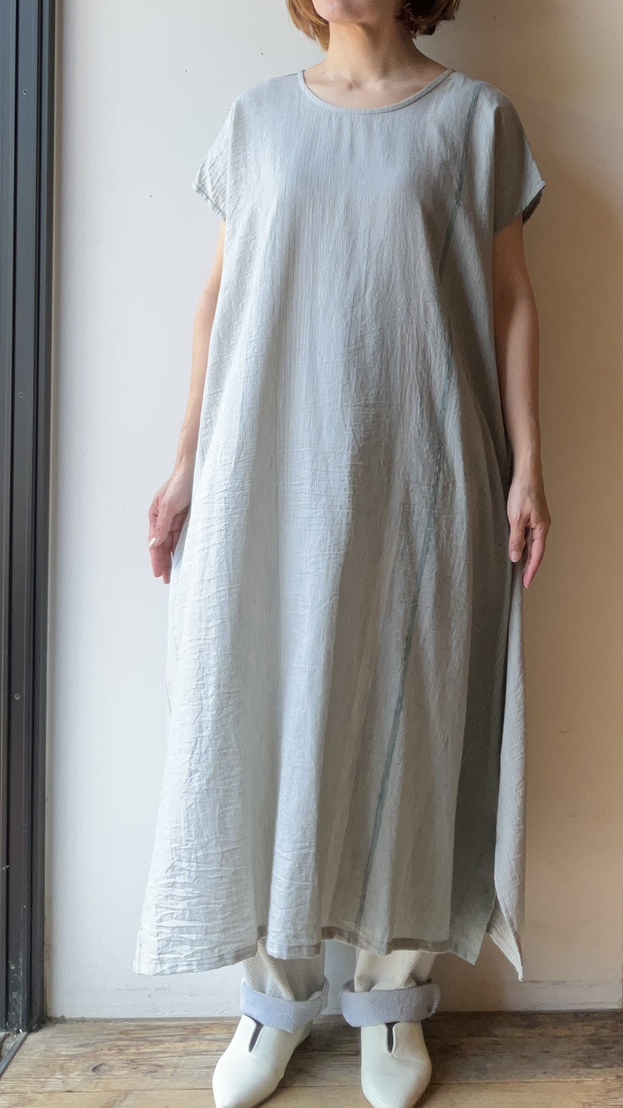 tamaki niime ｜fuwaT  LONG（ラウンドネック）  cotton