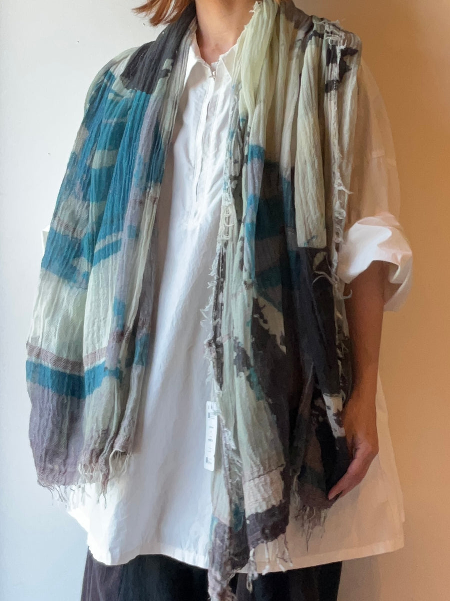 tamaki niime ｜ print shawl BIG　cotton