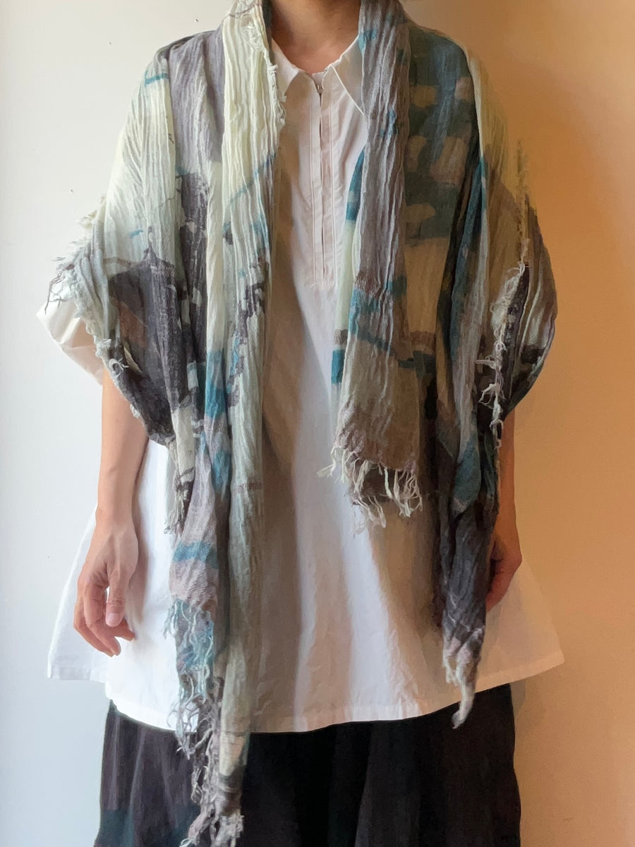tamaki niime ｜ print shawl BIG　cotton