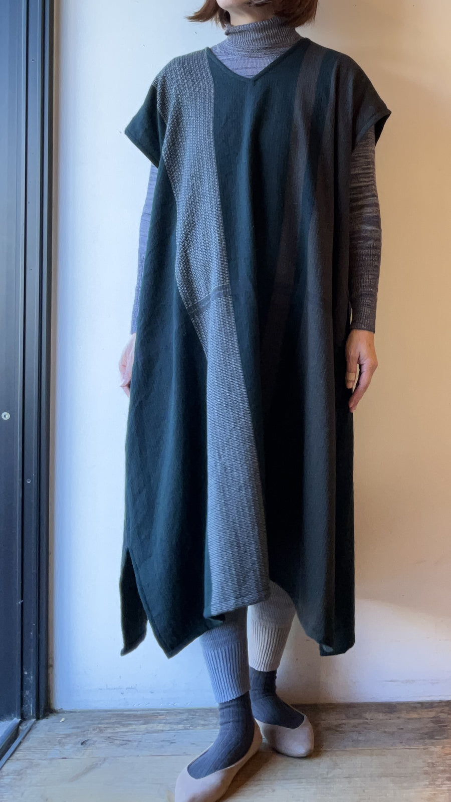 tamaki niime ｜fuwa-T  LONG　タン　wool