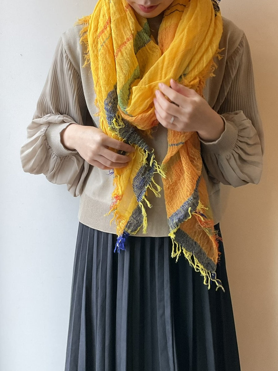クラフトジャーナル|tamaki niime | roots shawl BIG cotton – CRAFT