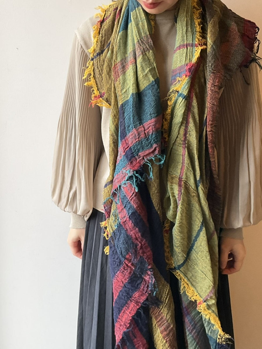 tamaki niime ｜ roots shawl BIG　cotton