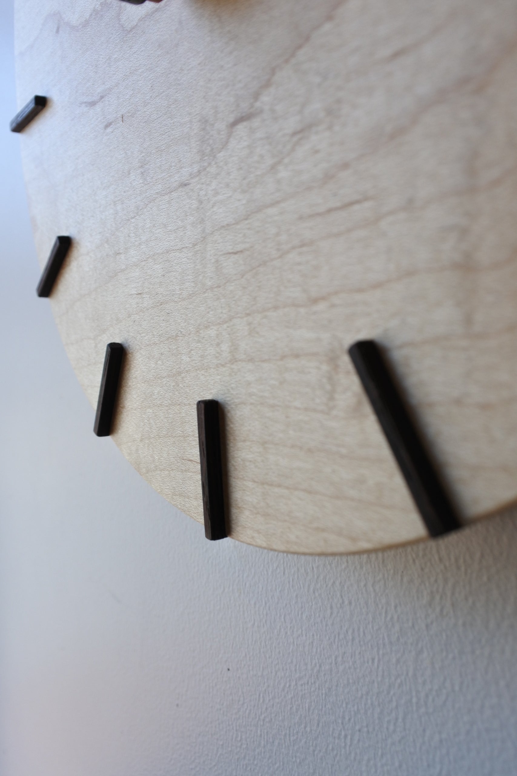 no.270時計 樹種：メープル クラフトジャーナル｜木の時計 deco ［メープル］ – CRAFT JOURNAL