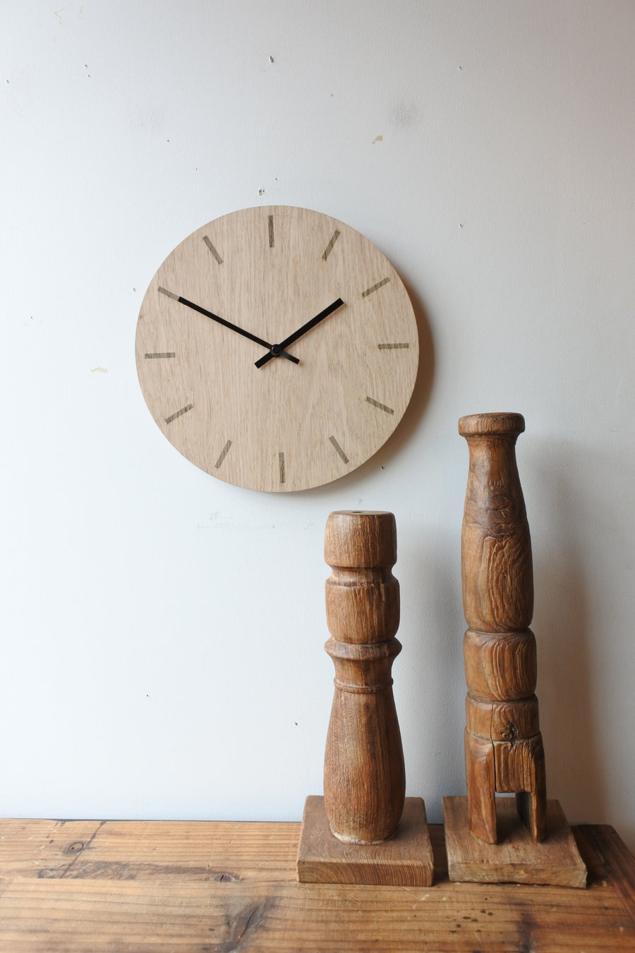 hemverk　Wall Clock Light Oak