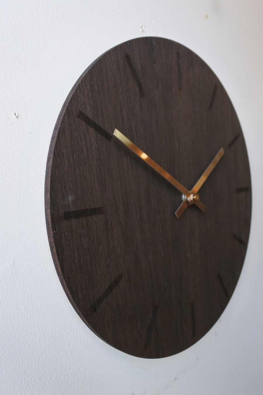 hemverk　Wall Clock Dark Oak